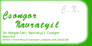 csongor navratyil business card